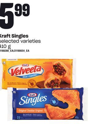 Independent Grocer Kraft singles, 410 g offer