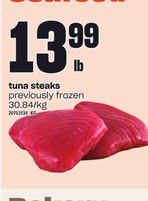 Independent Grocer Tuna steaks offer
