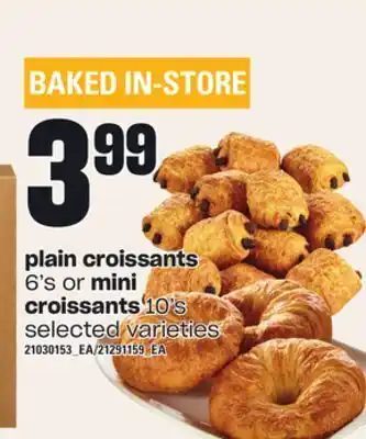 Independent Grocer Plain croissants 6's or mini croissants 10's offer