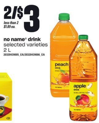 Independent Grocer No name® drink, 2 l offer