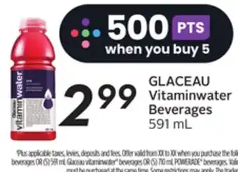 Sobeys Glaceau vitaminwater beverages offer