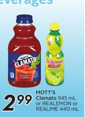 Sobeys Mott's clamato offer