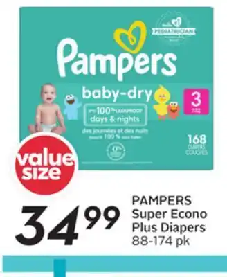 Sobeys Super econo plus diapers offer