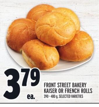 Metro Front street bakery kaiser or french rolls offer