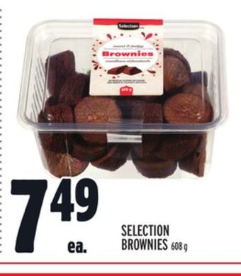 Metro Selection brownies offer