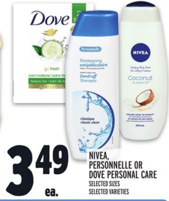 Metro Nivea, personnelle or dove personal care offer