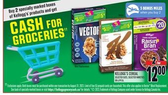 Metro Kellogg's cereal offer