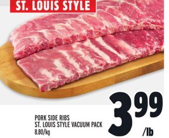 Metro Pork side ribs st. louis style vacuum pack offer
