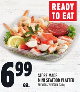 Metro Store made mini seafood platter offer