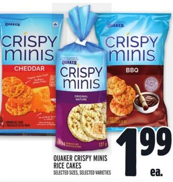 Metro Quaker crispy minis rice cakes offer