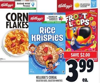 Metro Kellogg's cereal offer