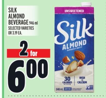 Metro Silk almond beverage offer