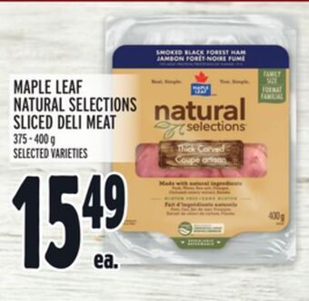 Metro Maple leaf natural selections sliced deli meat offer