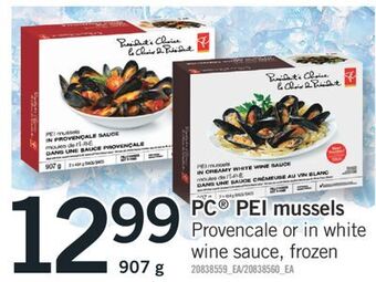 Fortinos Pc® pei mussels, 907 g offer