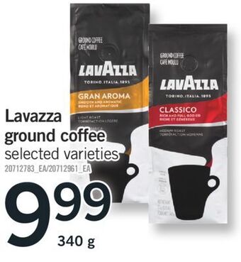 Fortinos Lavazza ground coffee offer