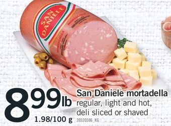 Fortinos San daniele mortadella, 1.98/100 g offer