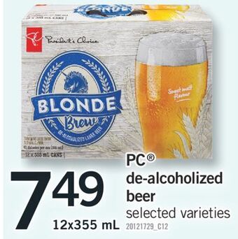 Fortinos Pc® de-alcoholized beer offer