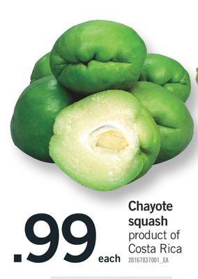 Fortinos Chayote squash offer