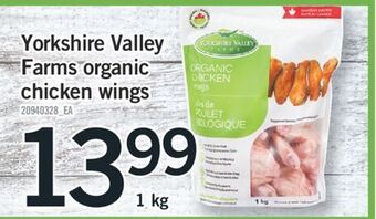 Fortinos Yorkshire valley farms organic chicken wings offer