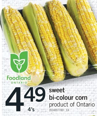 Fortinos Sweet bi colour corn 4's offer