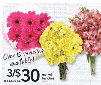 Fortinos Market bunches offer