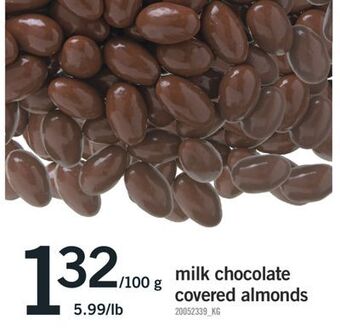 Fortinos Milk chocolate covered almonds offer
