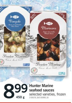 Fortinos Hunter marine seafood sauces, 450 g offer