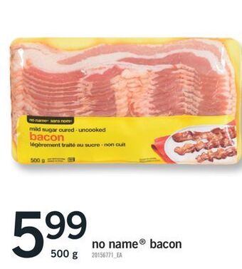 Fortinos No name® bacon, 500 g offer