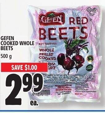 Metro Gefen cooked whole beets offer