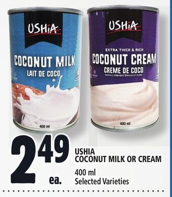 Metro Ushia coconut milk or cream offer