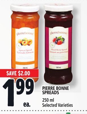 Metro Pierre bonne spreads offer