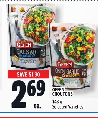 Metro Gefen croutons offer