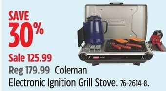 Canadian Tire Coleman electronic ignition grill stove offer