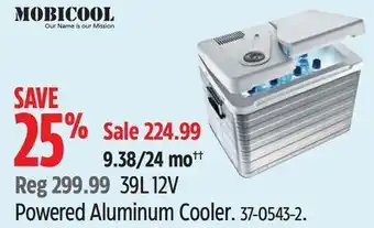 Canadian Tire Mobicool powered aluminum cooler offer