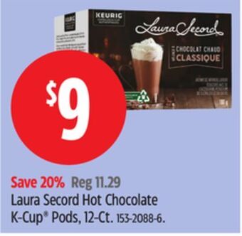 Canadian Tire Laura secord hot chocolate k-cup pods, 12-ct offer