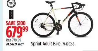 Canadian Tire Raleigh sprint adult bike offer