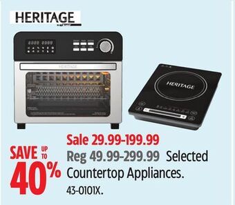 Canadian Tire Heritage selected countertop appliances offer
