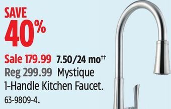 Canadian Tire Pfister mystique 1-handle kitchen faucet offer