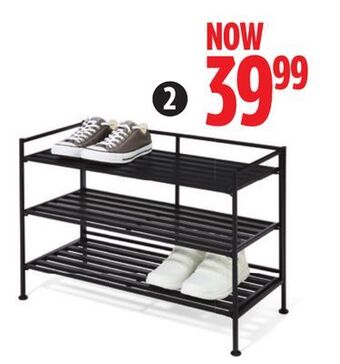 Canadian Tire Type a stackable 3-tier shoe rack offer