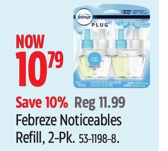 Canadian Tire Febreze noticeables refill, 2-pk offer