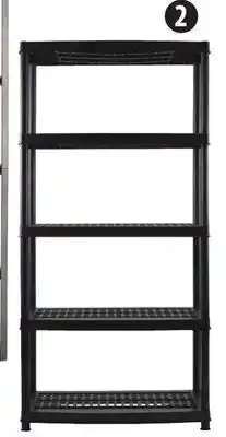 Canadian Tire Blue planet certified 4 and 5-shelf resin racks offer