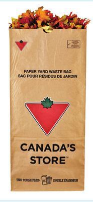 Canadian Tire Yard waste 2-ply paper bags, 20-pack offer