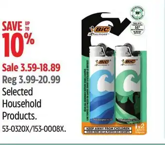 Canadian Tire Bic selected household products offer