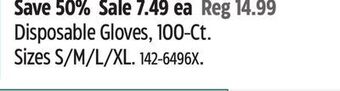 Canadian Tire Disposable gloves, 100-ct offer