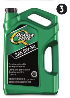 Canadian Tire Quaker state conventional motor oil offer
