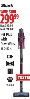 Canadian Tire Shark pet plus with powerfins offer