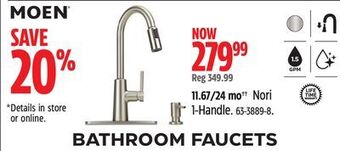 Canadian Tire Moen nori 1-handle offer