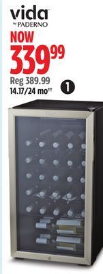 Canadian Tire Vida by paderno 3.1 cu-ft wine cooler offer