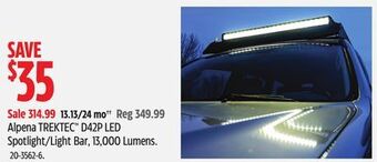 Canadian Tire Alpena trektec™ d42p led spotlight/light bar, 13,000 lumens offer