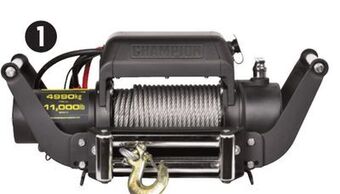 Canadian Tire Champion 11,000-lb truck winch with speed mount offer